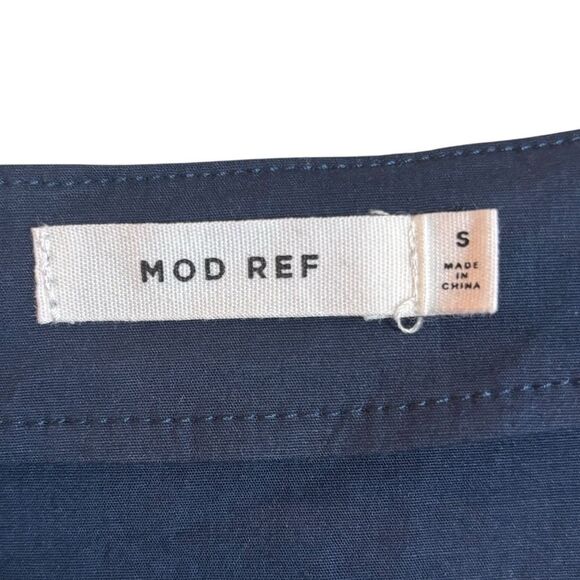 Mod Ref Zaria Maxi Dress Navy Blue Size Small Cotton Spandex Spring Summer - Picture 8 of 14